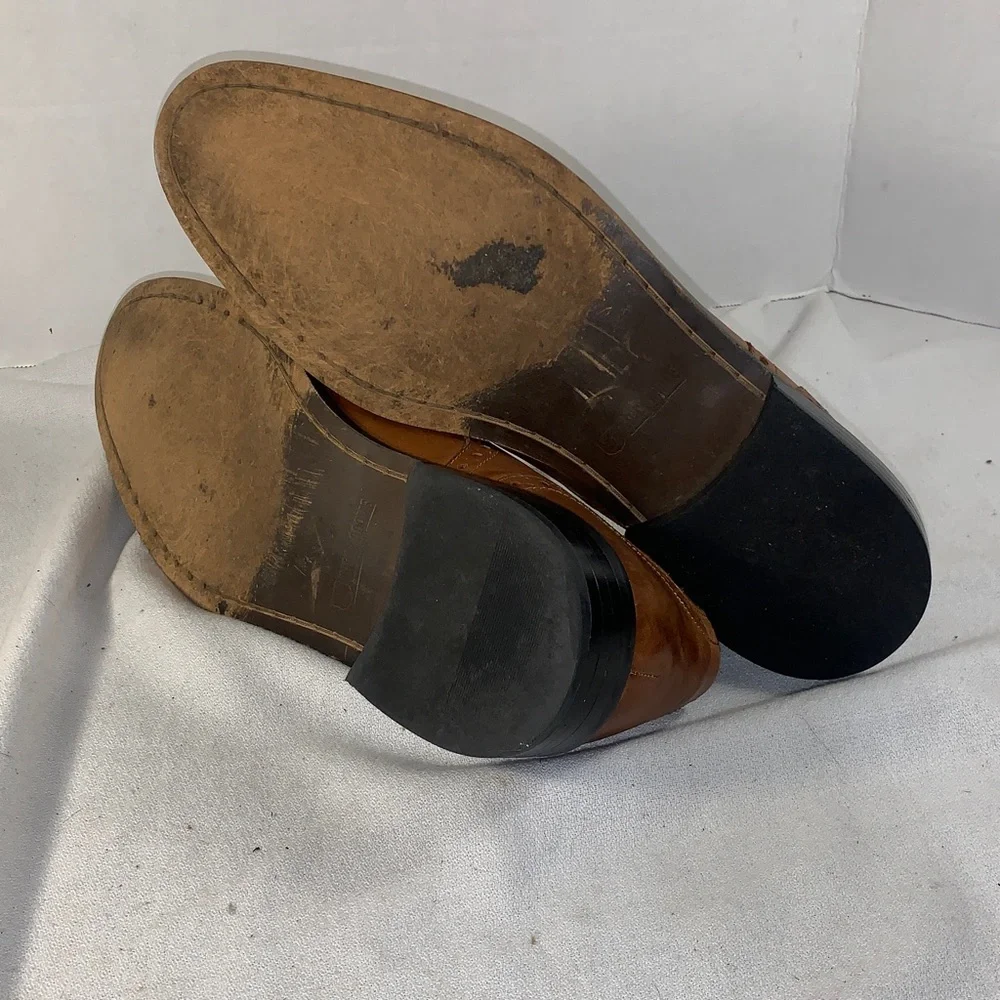 Stacy Adams Men's Brown Leather Prescott Oxford Dress Shoes